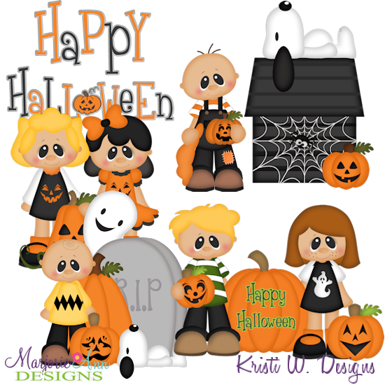 Spooky Village-Nutty Crew At The Patch SVG Cutting Files+Clipart - Click Image to Close